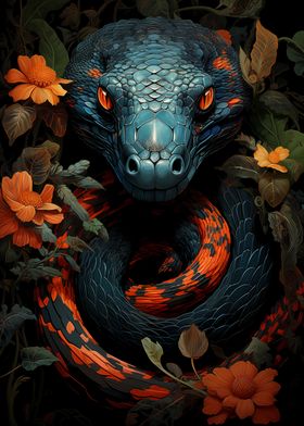 Floral Serpent Gaze