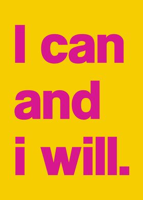 I can and I will quotes