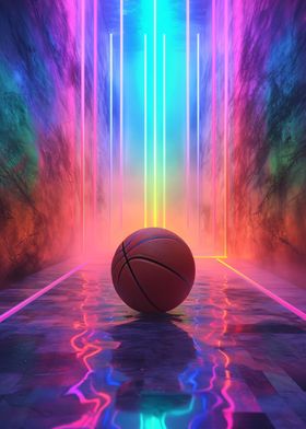 Sport Neon Basket ball