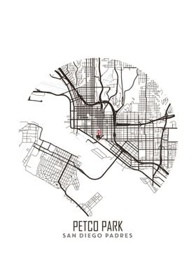 Petco Park Stadium  Map