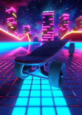 Sport Neon Skateboard