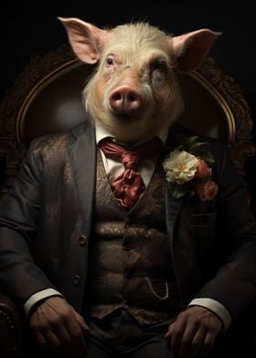 portrait of a hog