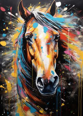 Horse Geometric Art