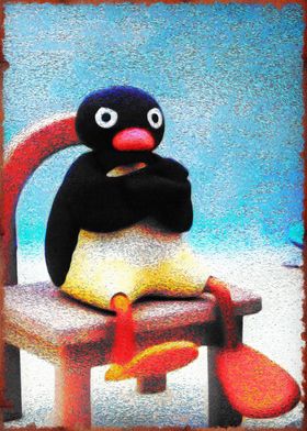 angry pingu meme