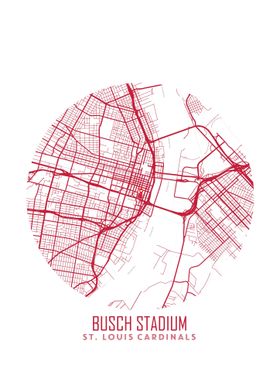 Busch Stadium Map