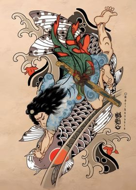 traditionnel Japanese art