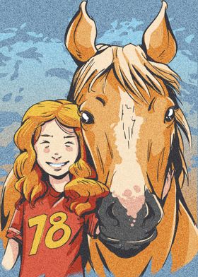 Girl and Horse 