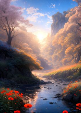 Poppy River Dreamscape