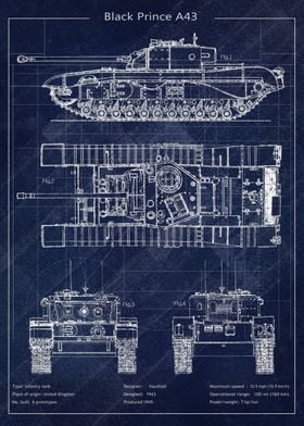 Black Prince A43 Tank 