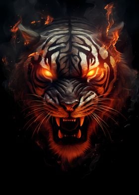 Wild Fire Tiger Head Cat