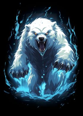 Ice Stare Polar Bear