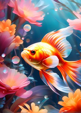 Aquatic Goldfish Ballet