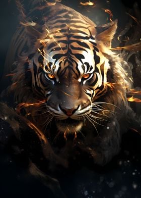 Wild Fire Tiger Head Cat