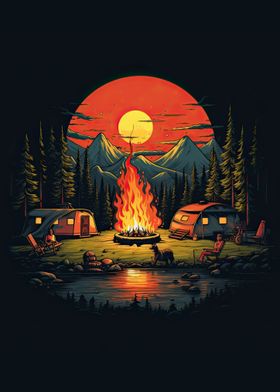 the mountain campfire 