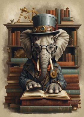 Wise Steampunk Elephant
