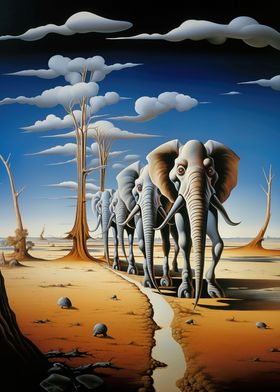 Surreal Pachyderm Ballet