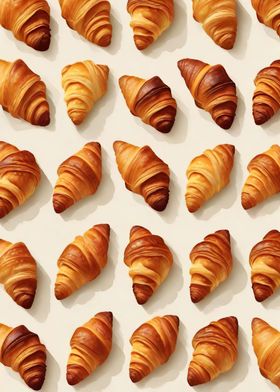 Baking Croissants Food