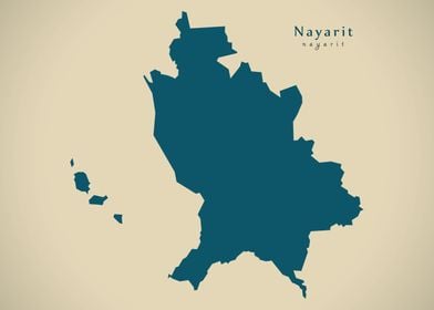 Nayarit Mexico map