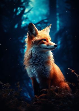 Red Fox in Forest