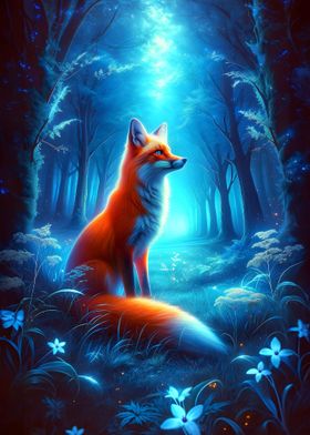 Fox In Forest