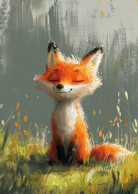 Blissful Fox Solitude