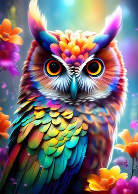 Floral Owl