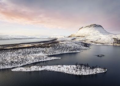 First Snow at Lake Tsahkal