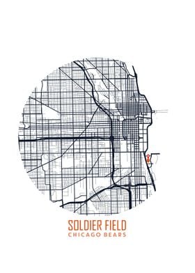 Soldier Field Stadium Map