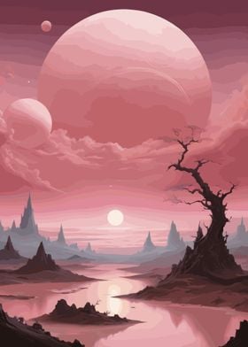 Otherworldly Pink Horizon