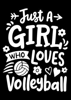 Volleyball Girl poster