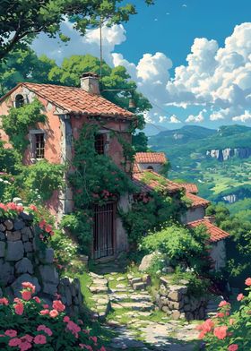 House in Ghibli style