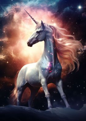 Unicorn In Nebula