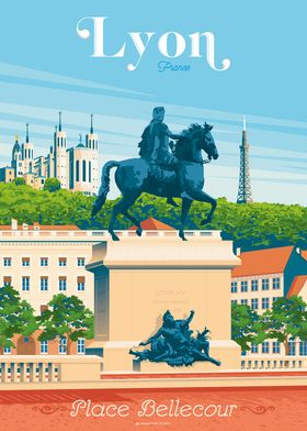 Lyon France Travel Print