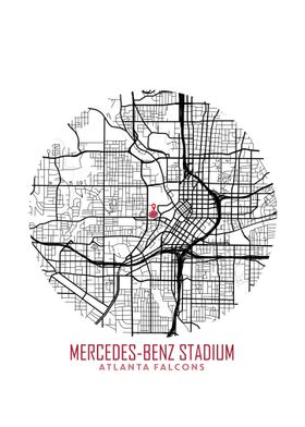 Mercedes Benz Stadium Map