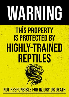 PROPERTY TRAINED REPTILES