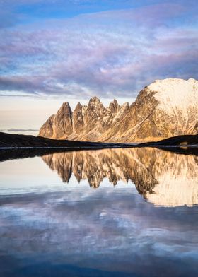 Okshornan Peaks Reflected