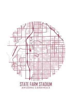 State Farm Stadium Map