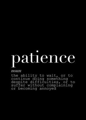 Patience definition 