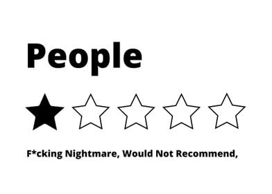 1 Star Rating White