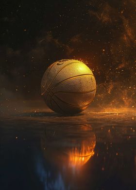 Basket 3D Dark Gold