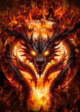 Dragon in Flames