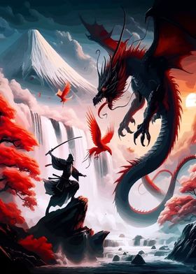 Samurai vs Dragon