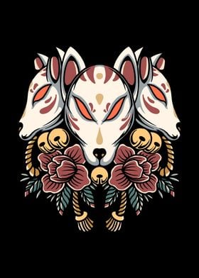 kitsune oriental tattoo
