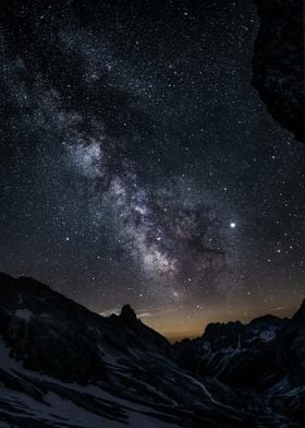 Mountains under the Milky