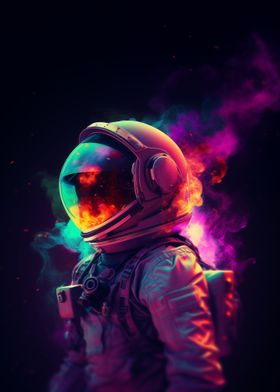 Neon astronaut 