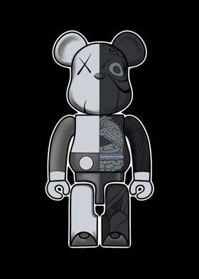 Bearbrick black background