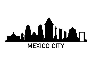 Mexico city skyline