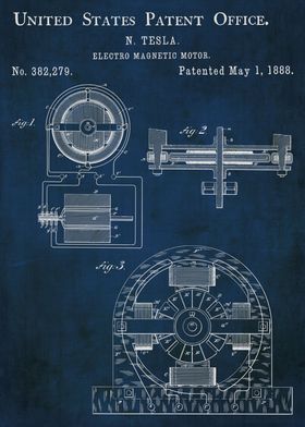 Tesla electromagnetic moto