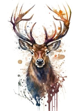 Deer Watercolor