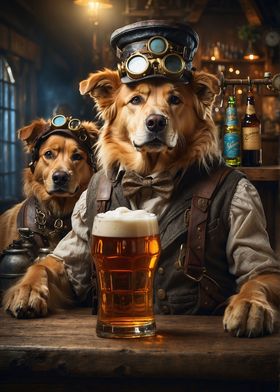 Golden Retriever Beer Dog
